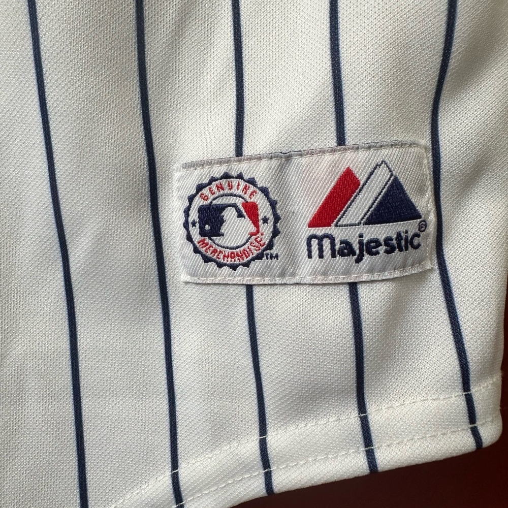 Vintage Majestic New York Yankees Derek Jeter #2 Youth XL Baseball Jersey Shirt - Picture 6 of 12